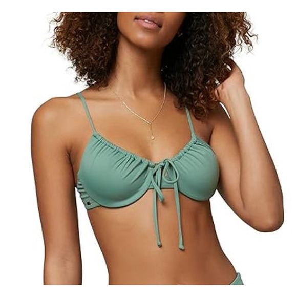 NEW O'NEILL Avalon Saltwater Solids Top Underwire SMALL - Picture 1 of 3